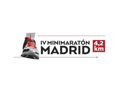 Lot 3 - Race shoe logo and brand and logo of the Madrid Minimarathon